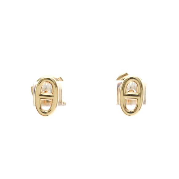 HERMES Jewelry - HERMES Chaine D'ancre Earrings 18K Pink Gold Polished